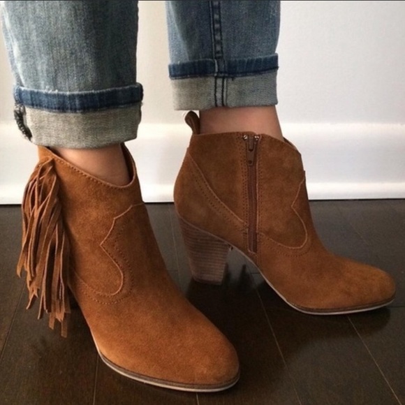 Steve madden ohio fringe booties Clearance